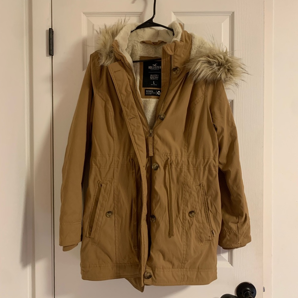 Tan Parka Coat